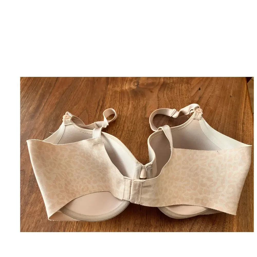 Warner's 38C Bra Beige Leopard Print‎ Detachable Straps Underwire Lightly Padded